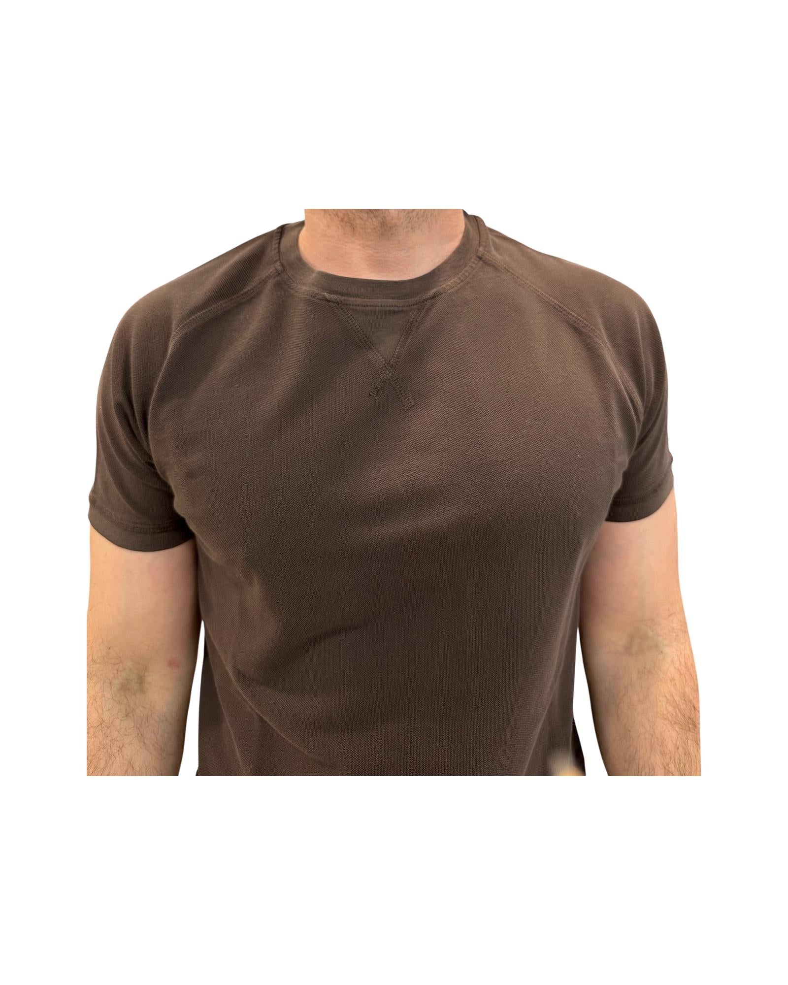 T-shirt Uomo Salem Raglan Piquet, brown. 1006 03 DARK BROWN BL'KER 