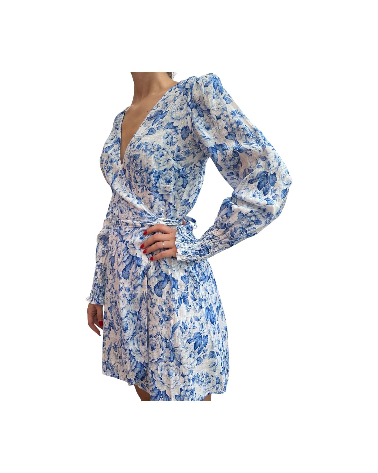 Vestito corto in lino a portafolgio BRL0001 04020F MC2 SAINT BARTH 