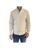 Maglione con collo alto e bottoni Sabbia