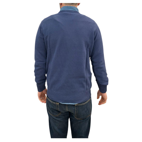 Maglia in cotone a nido d'ape Blu navy GIROCOLLO NIDO DAPE BLU NAVY RE.VI.VAL 