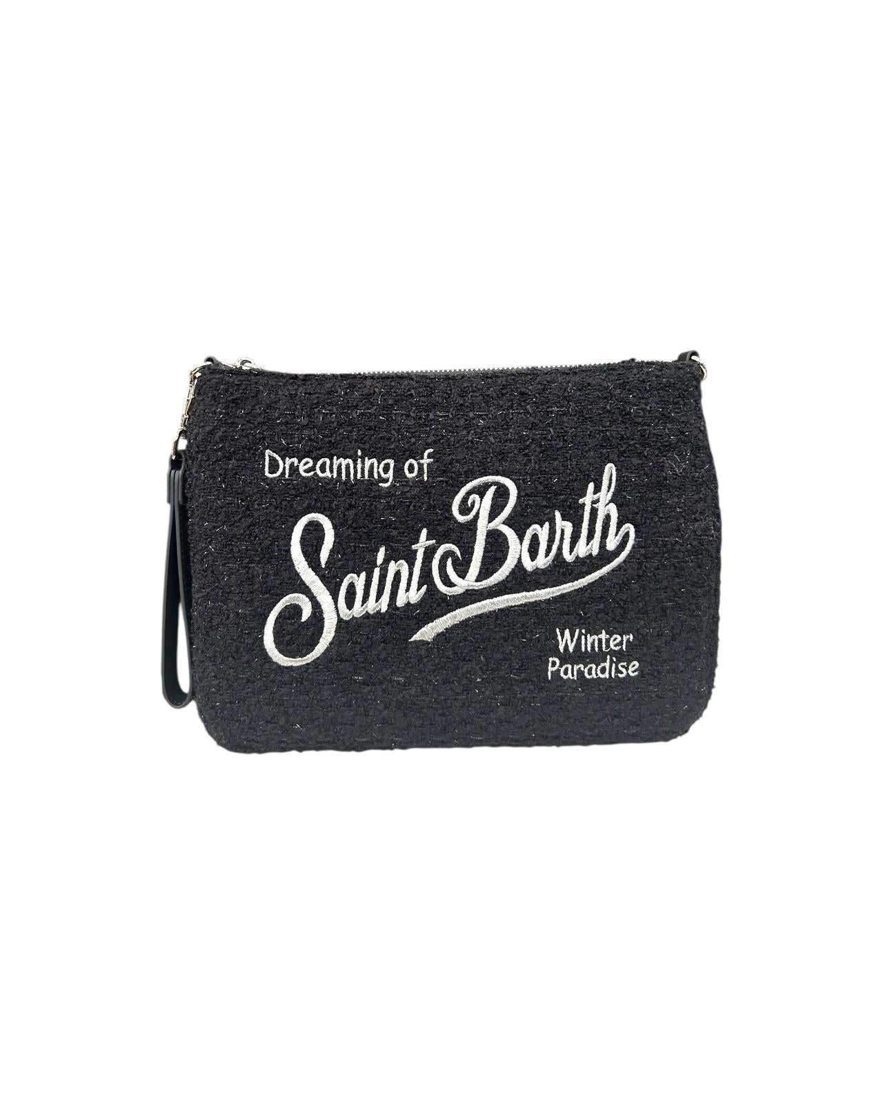 Parisienne con motivo tweed Nero PAR0028 00207I MC2 SAINT BARTH