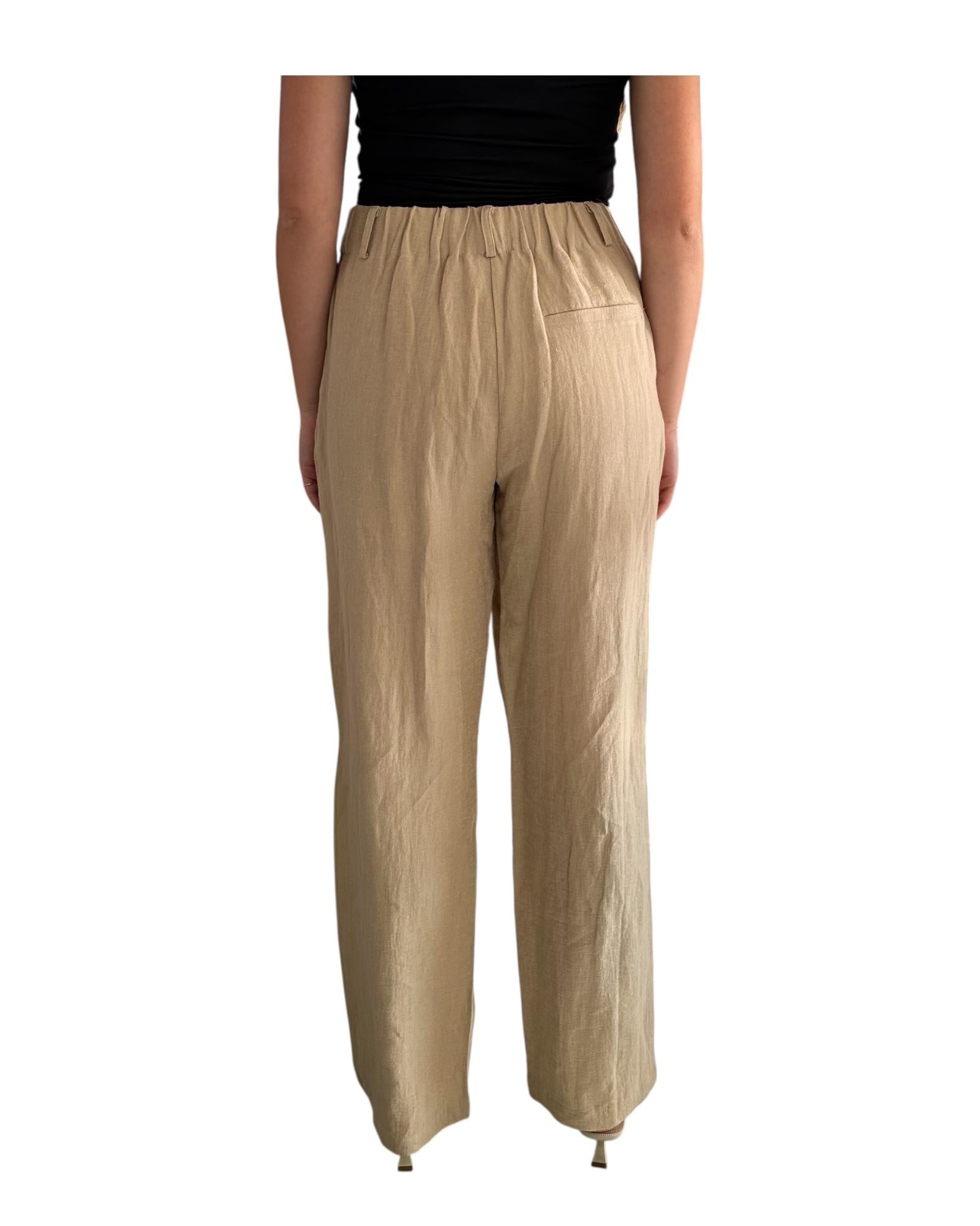 Pantalone misto lino Safari 01-301060-305 51116 yaya 