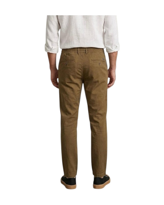 Pantalone Bristol misto lino Jungle 019 BRISTOL MISTO LINO OLD JUNGLE MODFITTERS 