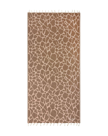 Telo mare in cotone jacquard con fantasia animalier FOUT009 01061L MC2 SAINT BARTH 