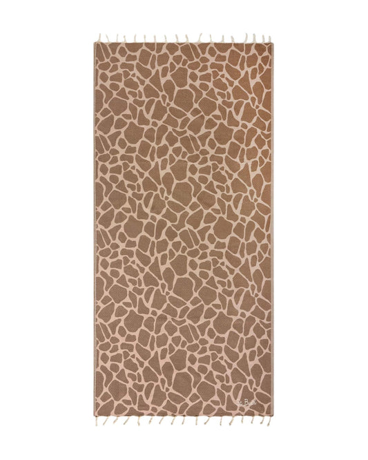Telo mare in cotone jacquard con fantasia animalier FOUT009 01061L MC2 SAINT BARTH 