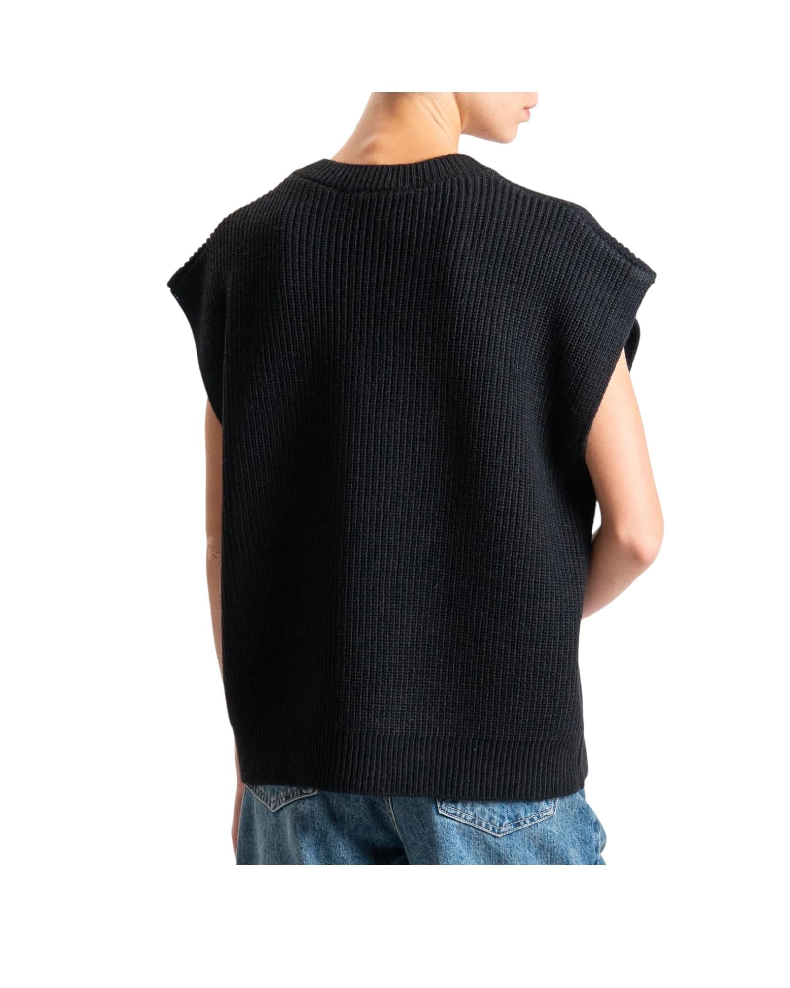 Gilet scollo a V costa inglese Nero LFP P050 NERO haveone