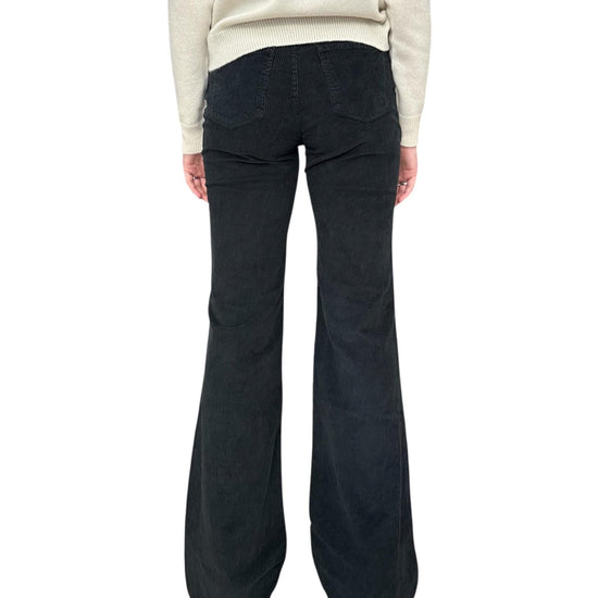 Pantalone Eos a zampa in velluto Nero EOS 5 NERO God save denim 