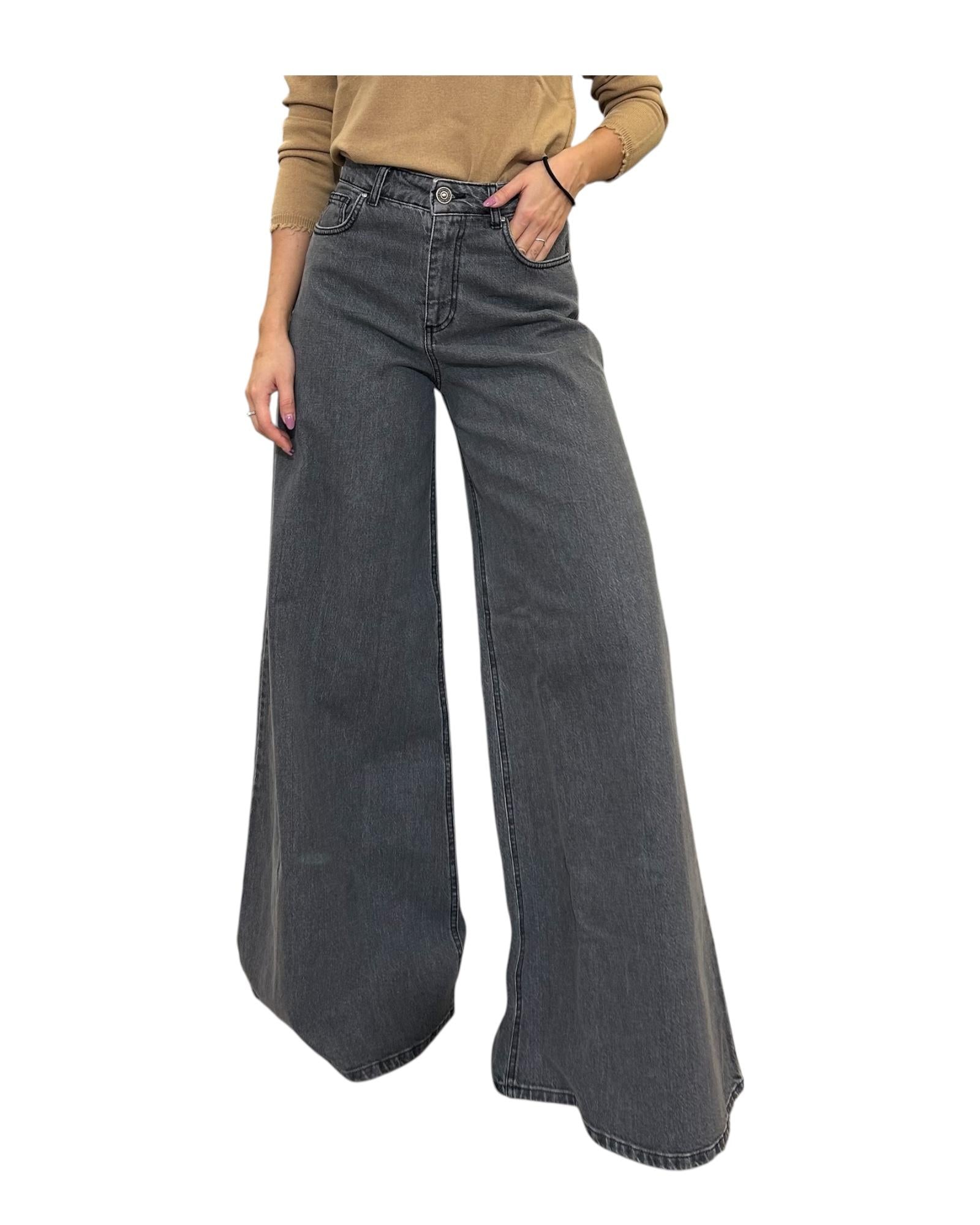 Pantagonna Nero lavato GEMMA 7 BLACK God save denim 