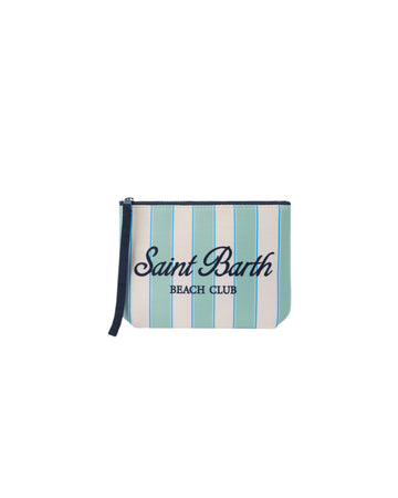 Pochette Aline ins cuba a righe Verde ALIN001 00606L MC2 SAINT BARTH 
