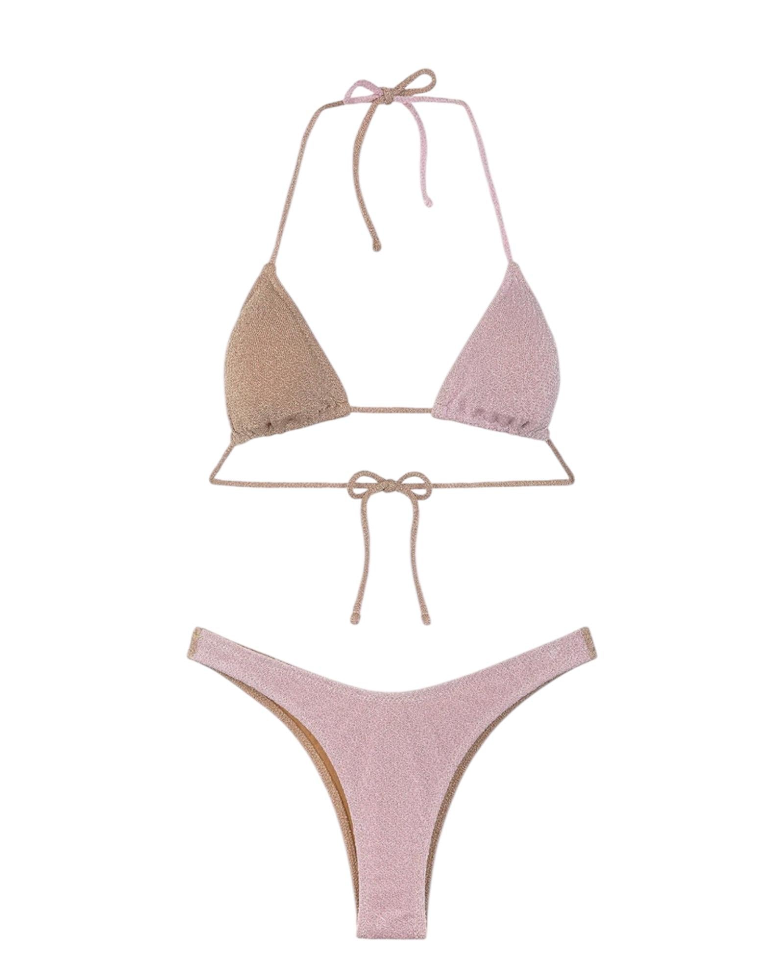 Bikini Donna F**K Triangolo con Slip Americano Fisso Gold 0930GD GOLD F**K 