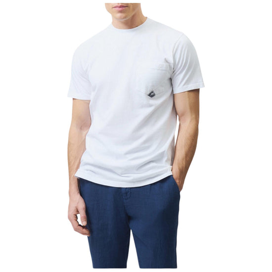 T-Shirt pocket in jersey Optic white RRU634CA160111 C0014 ROY ROGER'S 