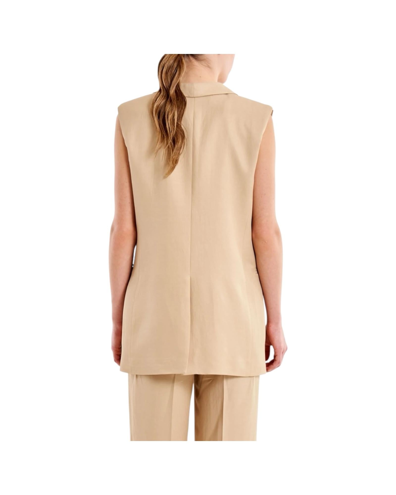 Gilet Smanicato Beige TAB0243 BEIGE VICOLO