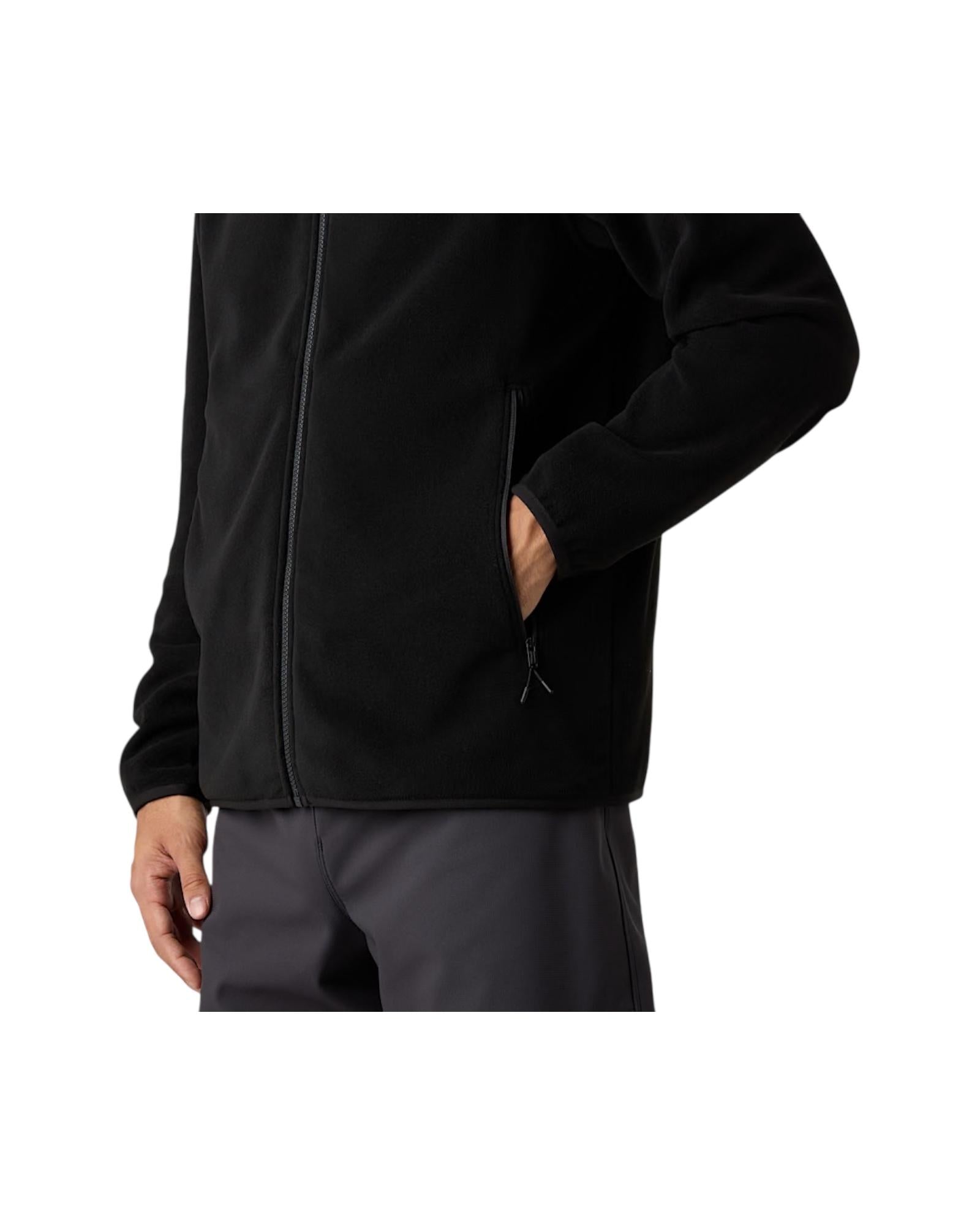 Pile Glacier con cerniera integrale uomo Black NF0A8D0R BLACK THE NORTH FACE 