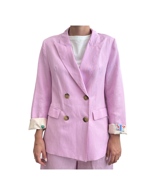 Blazer Doppio Petto Pink SI95 0004 Since're Paris 
