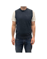 Gilet in cotone Blu