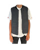 Gilet Martin reverse mixed wool Dark grey