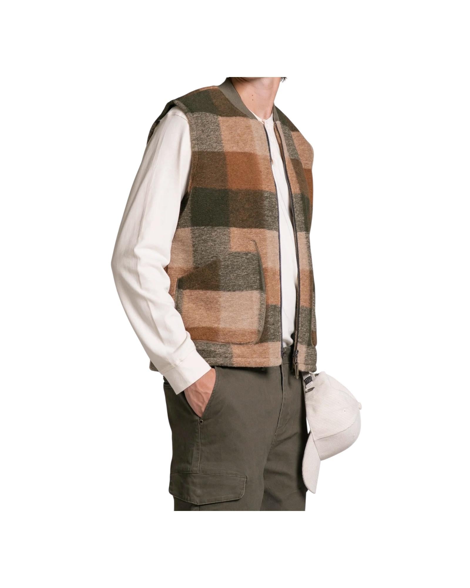 Gilet Terry Military check TERRY CHECK MWB246 IMPURE