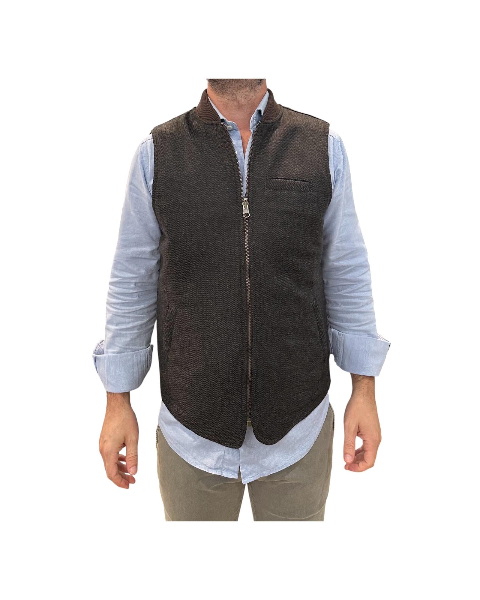 Gilet reversibile Brown W5029 BROWN BL'KER