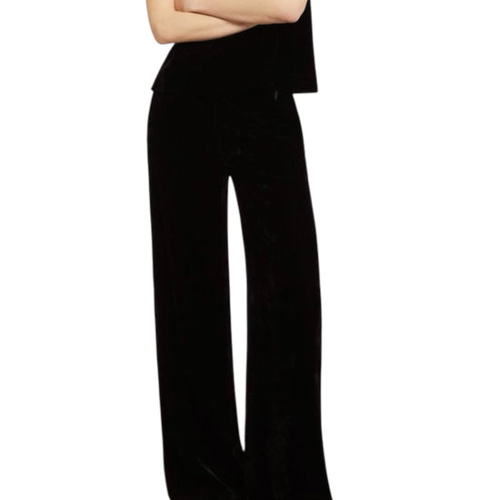 Pantalone palazzo fluido Nero RXE TP9921 NERO OTTOD'AME 