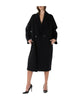 Cappotto doppiopetto over Nero