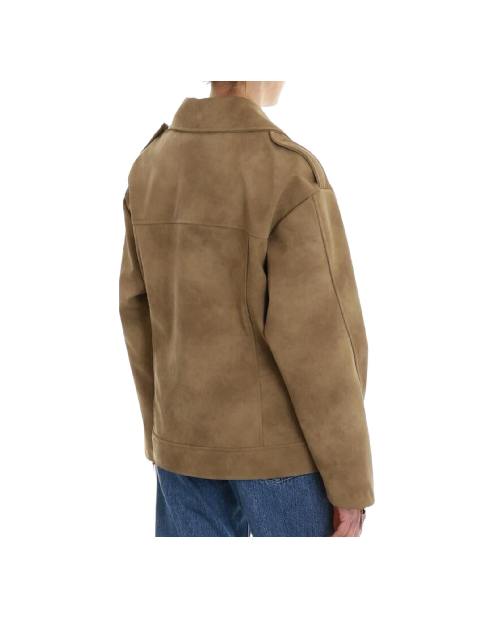 Beige leatherette jacket