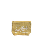 Pochette Aline in lino Light Yellow