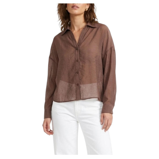 Camicia Chocolate CLARA VIS157 IMPURE 