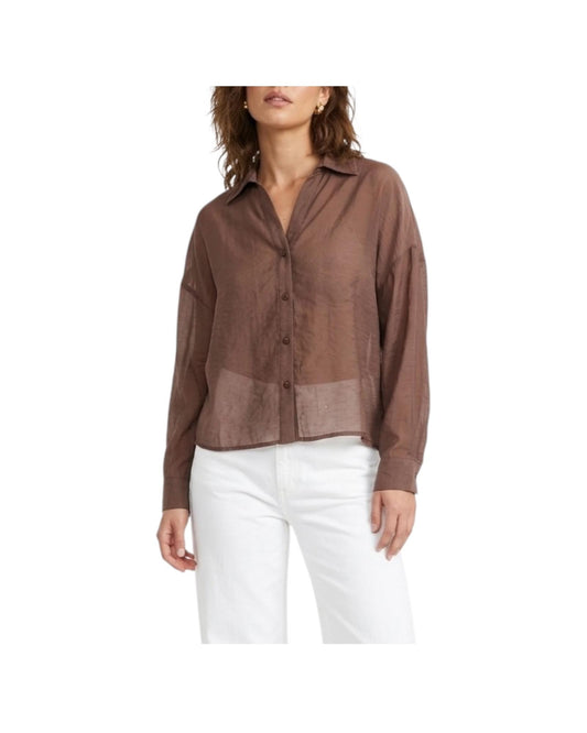 Camicia Chocolate CLARA VIS157 IMPURE 