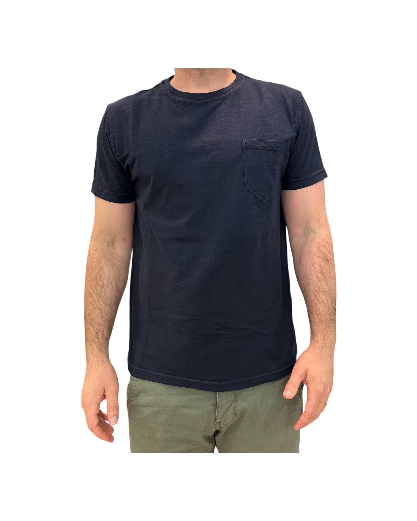T-shirt Uomo Casco Bay Fiammata Navy 1001 NAVY BL'KER 
