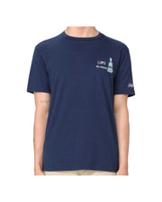 T-shirt in cotone con stampa e ricamo