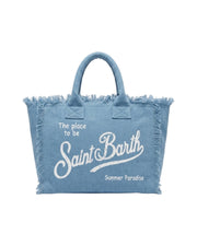 Borsa Vanity in lino Denim