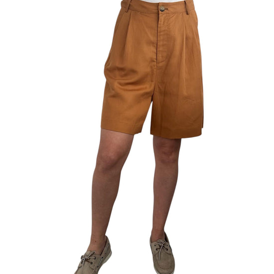Bermuda misto lino Cognac SP86 0040 Since're Paris 