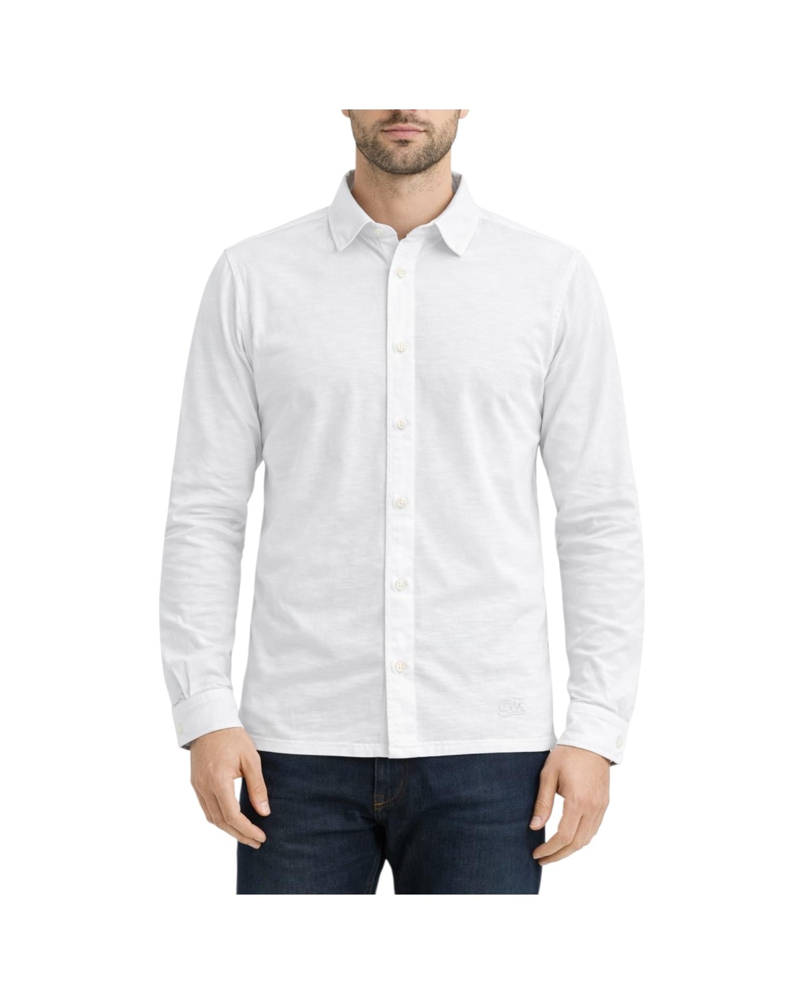 Camicia uomo Seaport fiammata White 6503 WHITE BL'KER