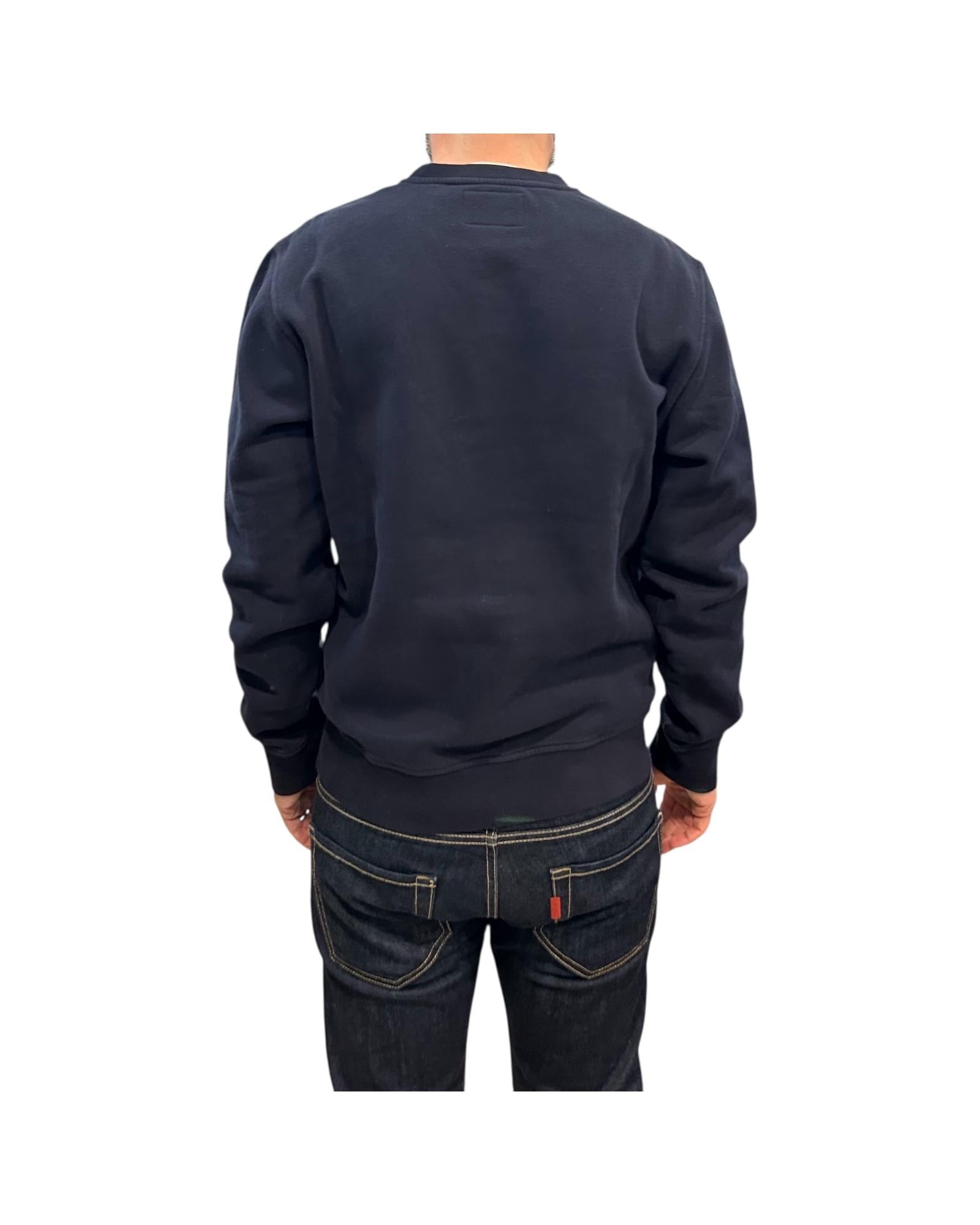 Felpa girocollo Blue navy GR4007 0019 BLUE NAVY BL'KER 