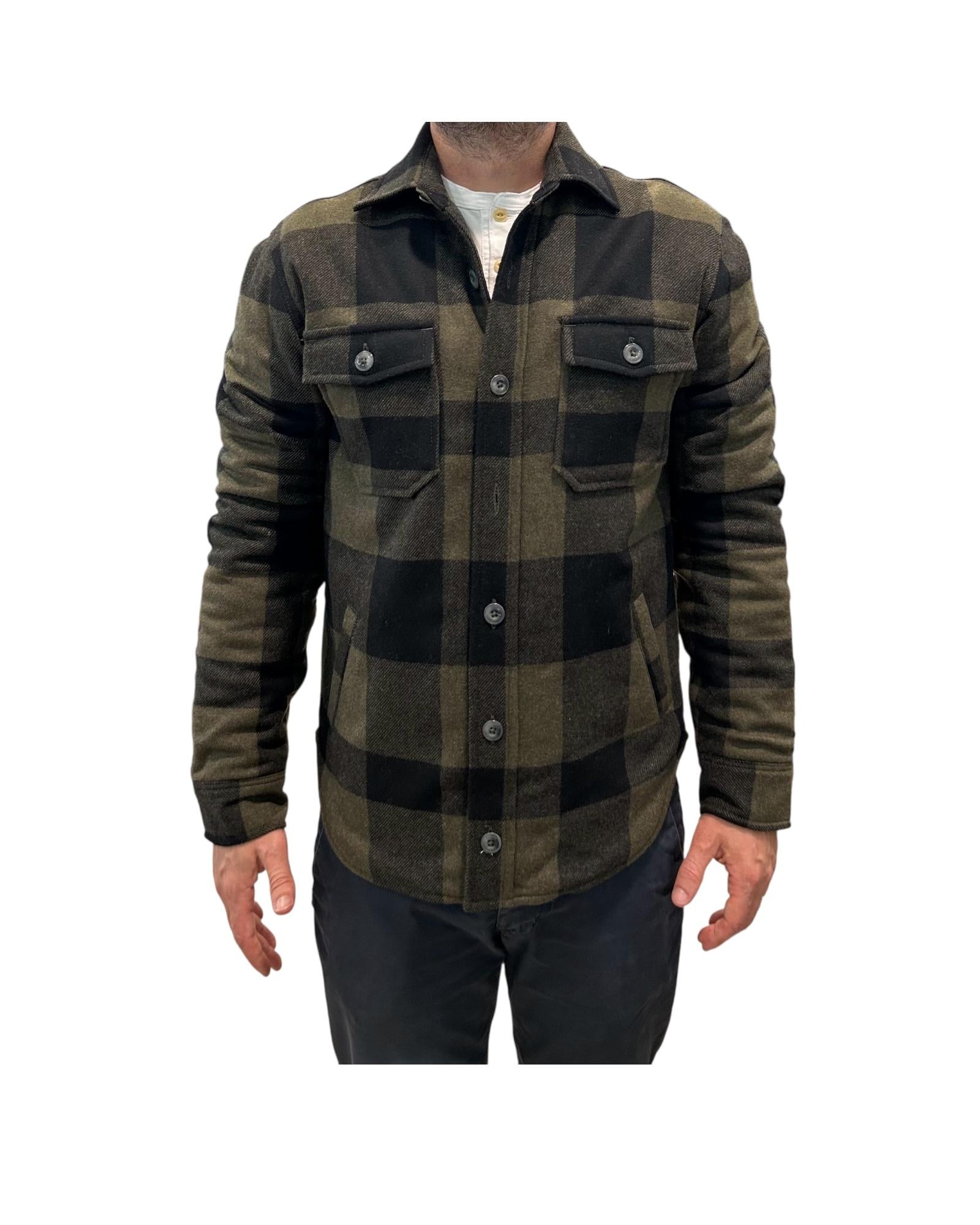 Giacca Denali in lana Check Green W5018 GREEN CHECK BL'KER 
