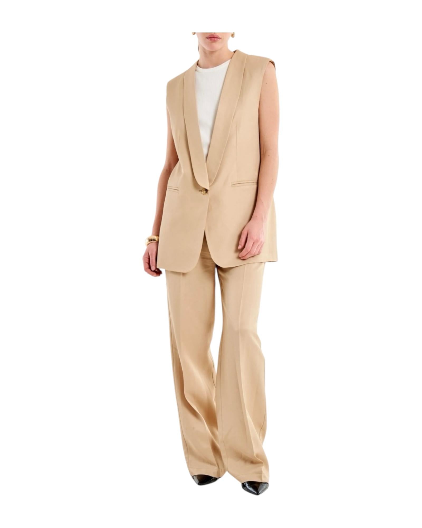 Gilet Smanicato Beige TAB0243 BEIGE VICOLO 
