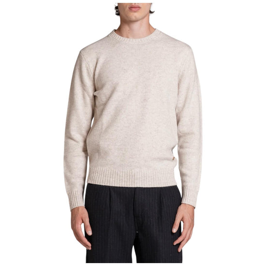 Maglione in moulinè Ecru DUKE WN7C56 IMPURE 