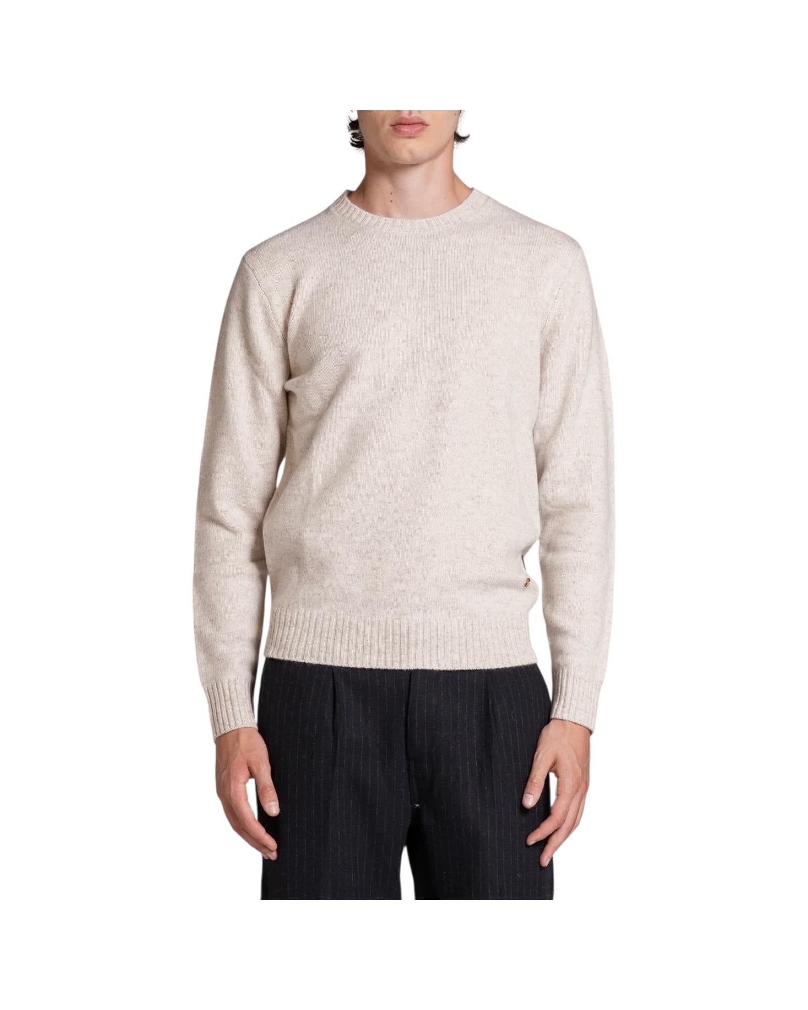 Maglione in moulinè Ecru DUKE WN7C56 IMPURE 