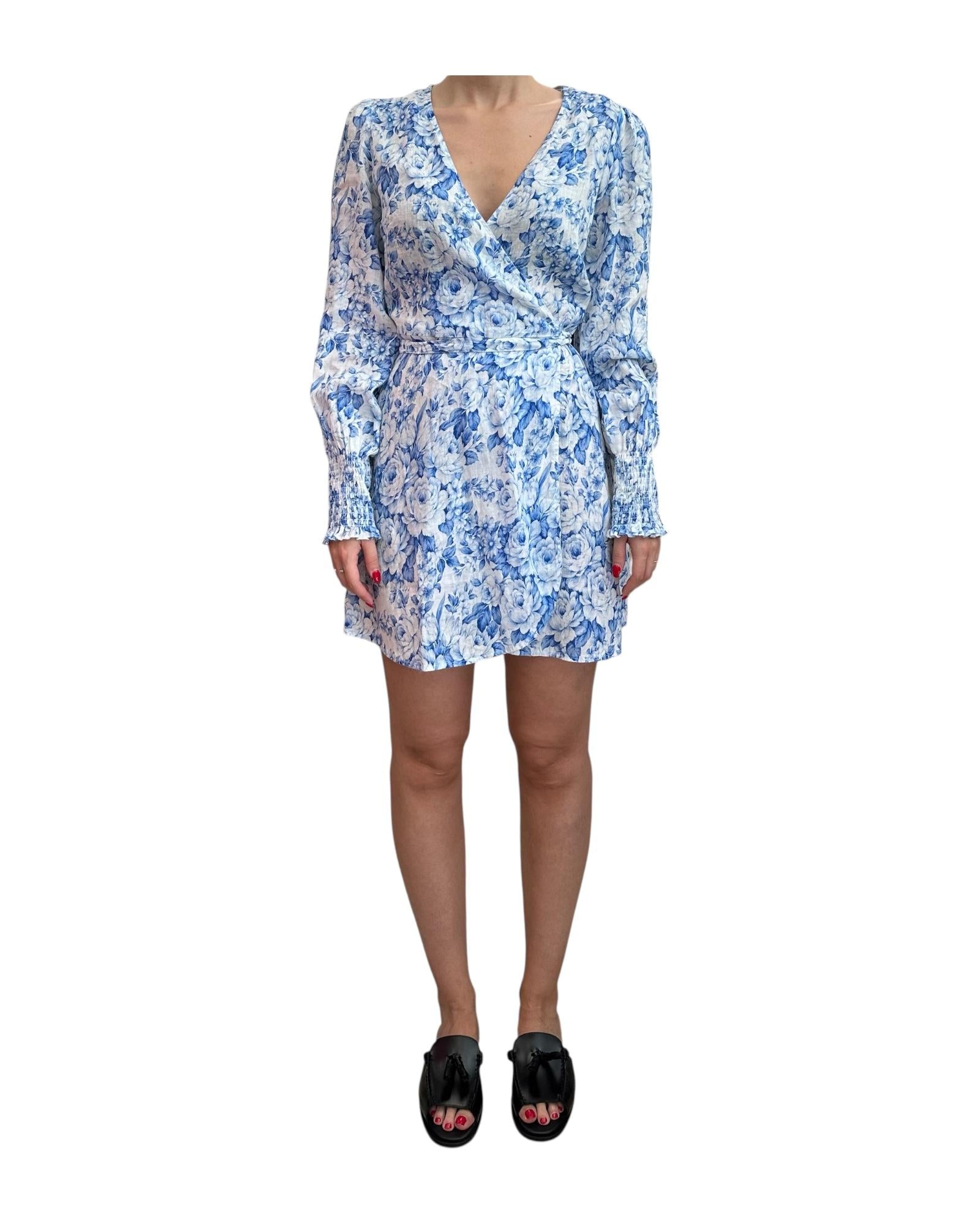 Vestito corto in lino a portafolgio BRL0001 04020F MC2 SAINT BARTH