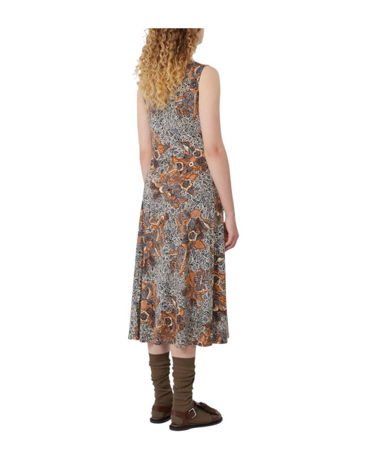 Abito Midi in jersey stampato PAUSA 008 MAX MARA WEEKEND 