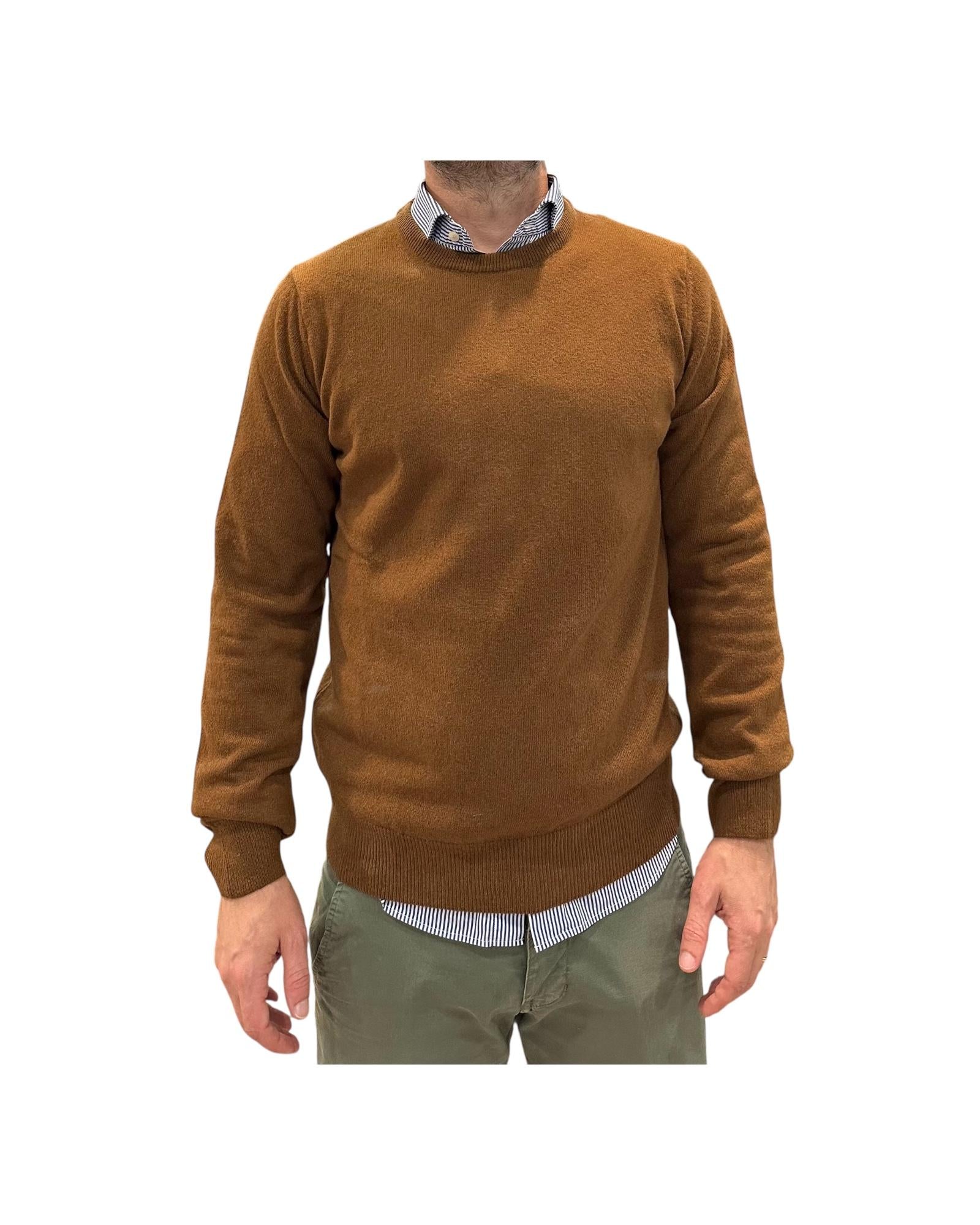 Maglione girocollo Tabacco 15055T 135 RETOIS