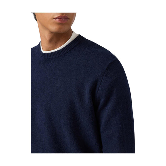 Maglione Regent in lambswool Blu REGE011 00063I MC2 SAINT BARTH 