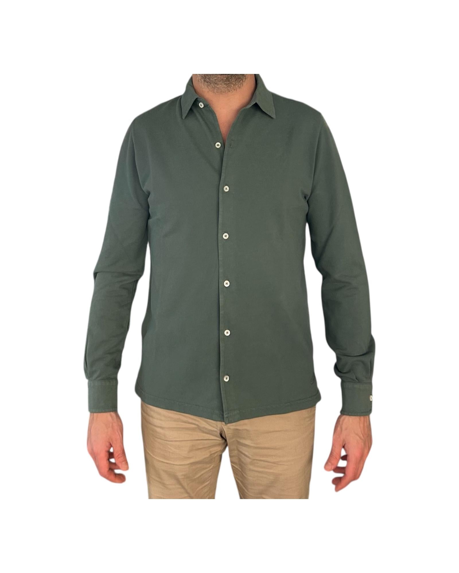 Camicia Uomo Portland Piquet Green 6502 GREEN BL'KER 