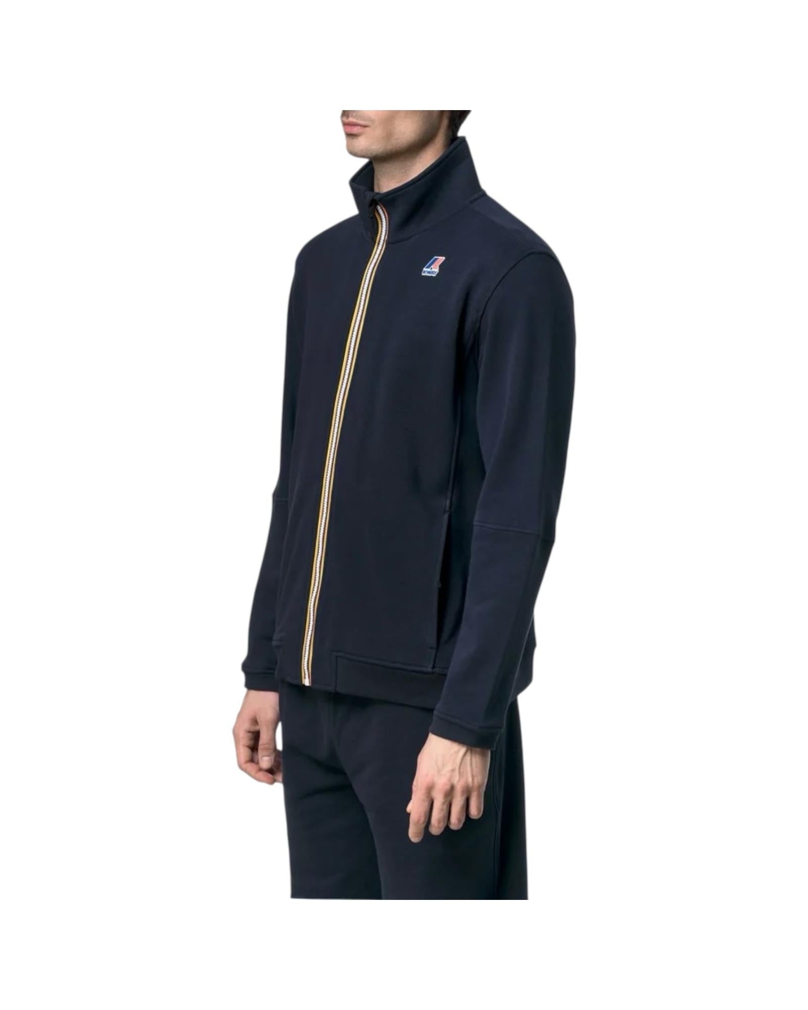 Felpa a collo alto Blue depth K1126IW K89 K-WAY 