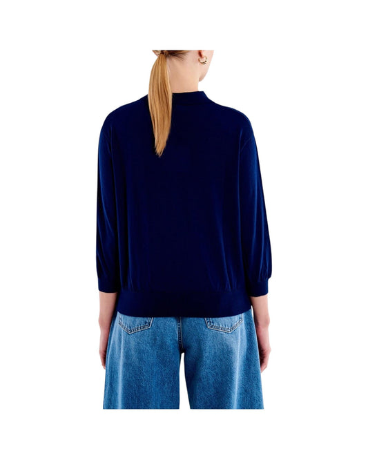 Polo manica 3/4 Blu 22064AB BLU VICOLO 