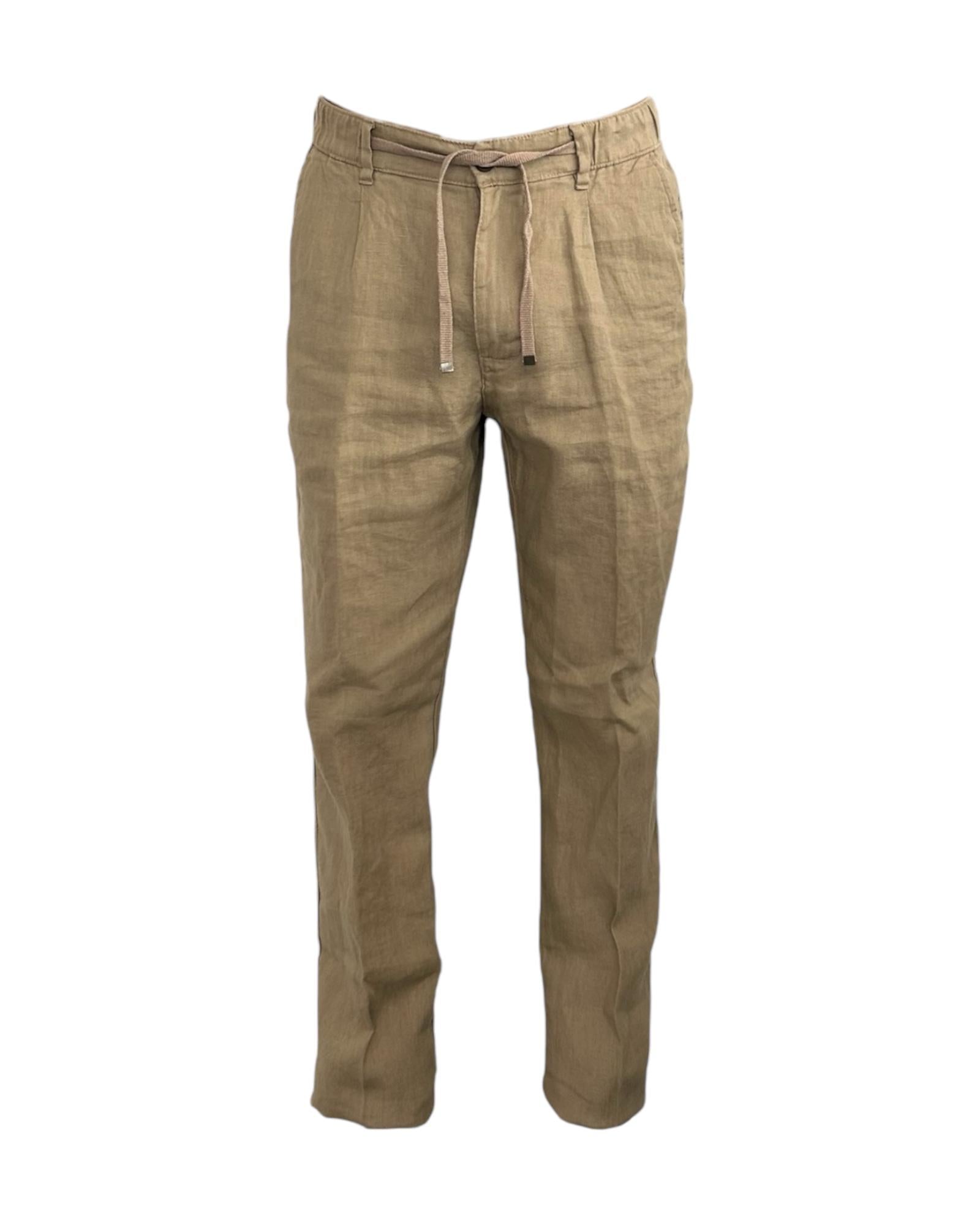 Pantalone in lino Safari AU25S30PA PA1090 SAFARI Alley docks 