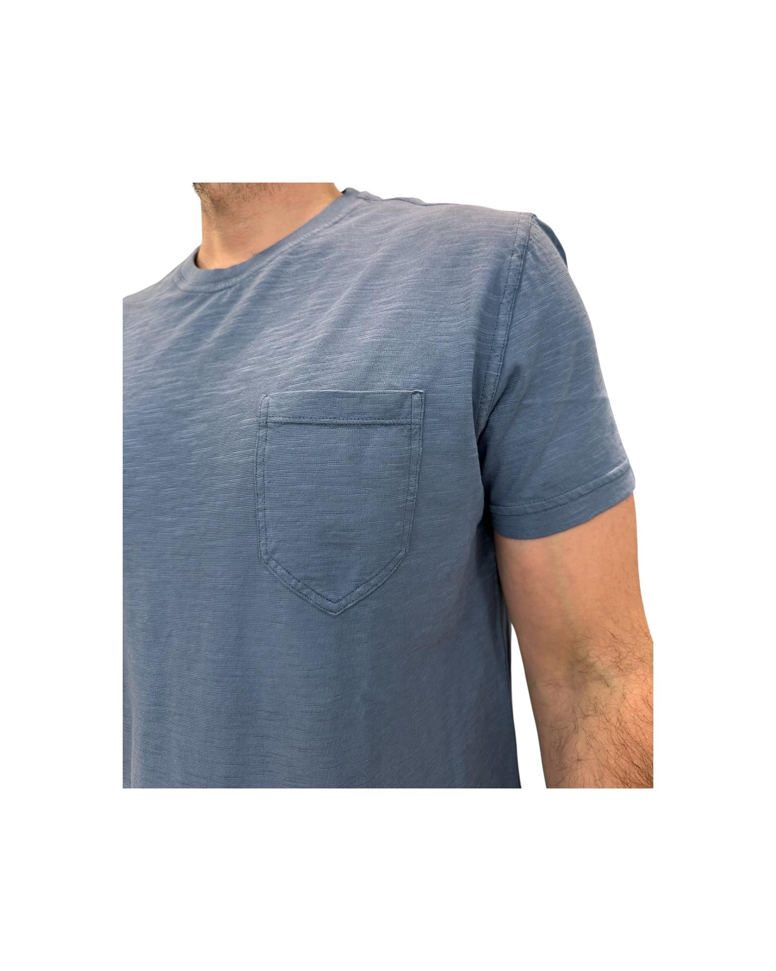 T-shirt Uomo Casco Bay Fiammata royal 1001 ROYAL BL'KER 