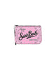 Aline clutch bag with pink bandana print
