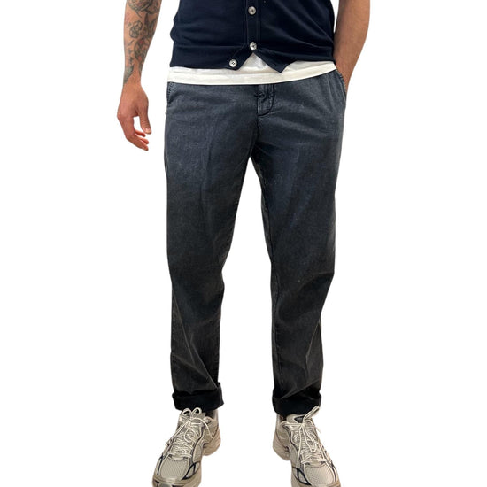 Pantalaccio misto lino Blu lavato 26SU66 11DT 037 WHITESAND 