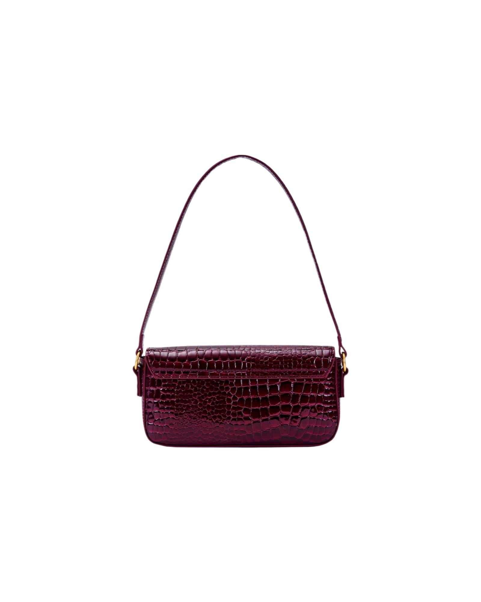 Borsa Pencil Crocco Effect Bordeaux XF0010 BORDEAUX VICOLO 